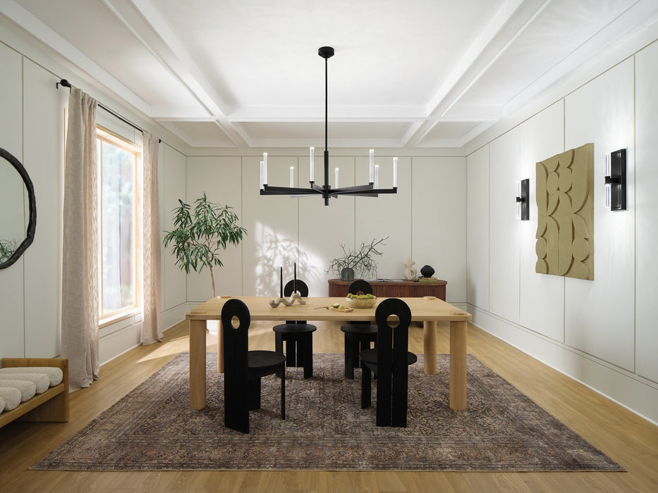 Kichler 52668BK LED Chandelier, Black