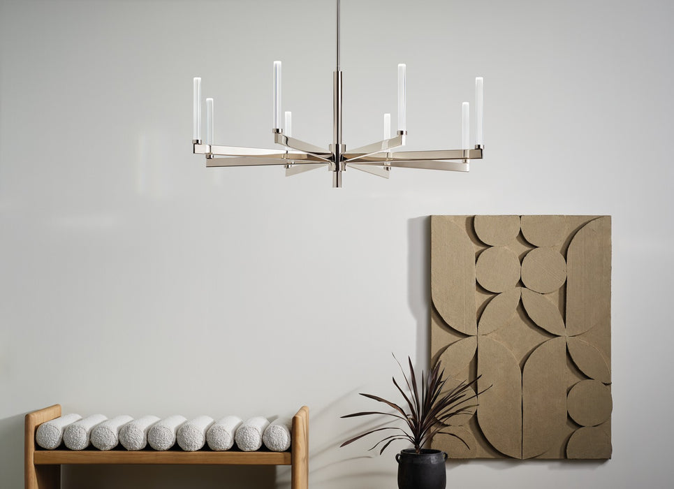 Kichler 52668PN LED Chandelier, Polished Nickel