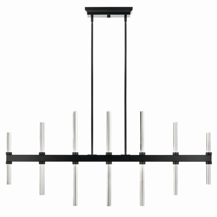 Kichler 52670BK LED Linear Chandelier, Black (Display - Final Sale)