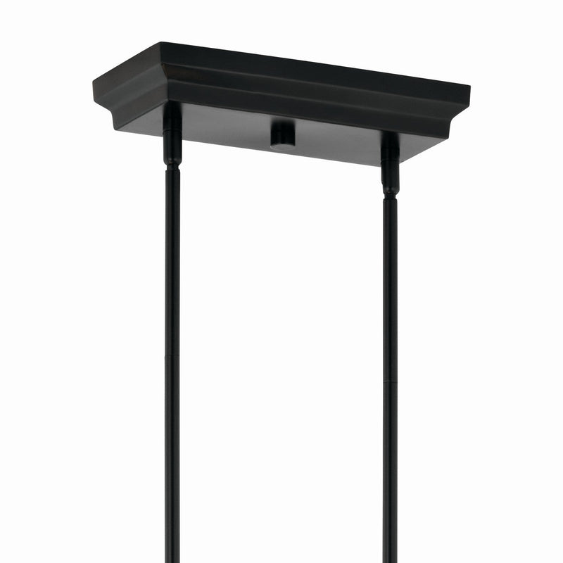 Kichler 52670BK LED Linear Chandelier, Black (Display - Final Sale)