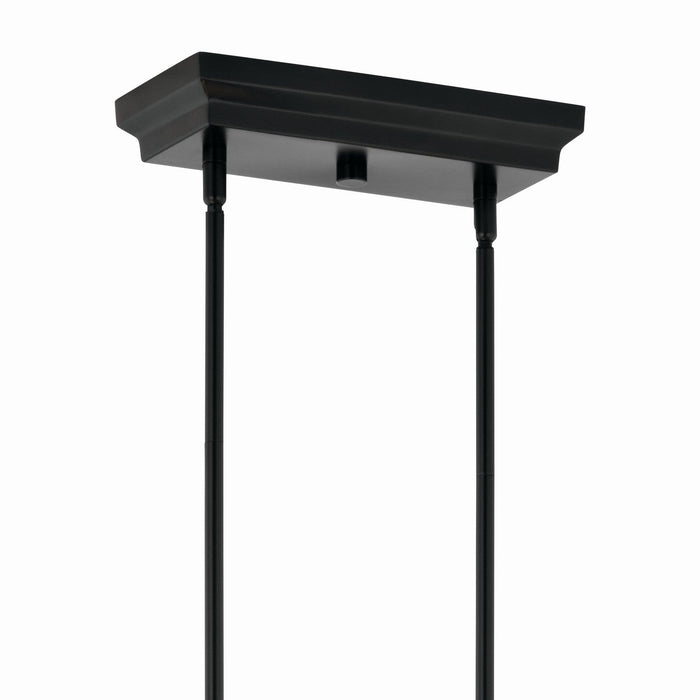 Kichler 52670BK LED Linear Chandelier, Black (Display - Final Sale)