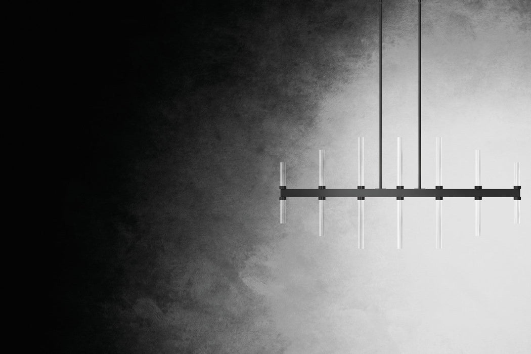 Kichler 52670BK LED Linear Chandelier, Black (Display - Final Sale)