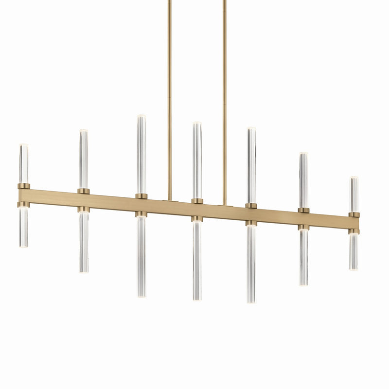 Kichler 52670CPZ LED Linear Chandelier, Champagne Bronze