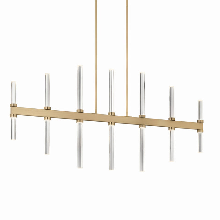 Kichler 52670CPZ LED Linear Chandelier, Champagne Bronze