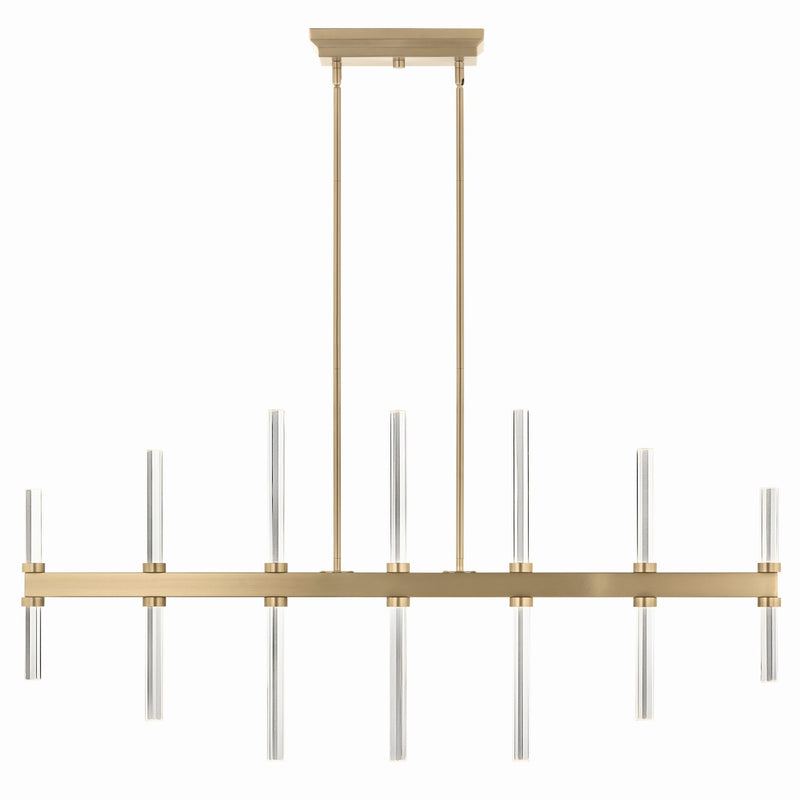 Kichler 52670CPZ LED Linear Chandelier, Champagne Bronze