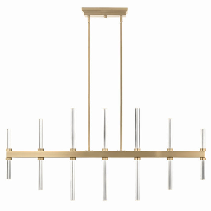 Kichler 52670CPZ LED Linear Chandelier, Champagne Bronze