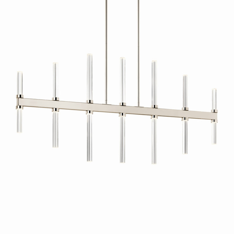 Kichler 52670PN LED Linear Chandelier, Polished Nickel