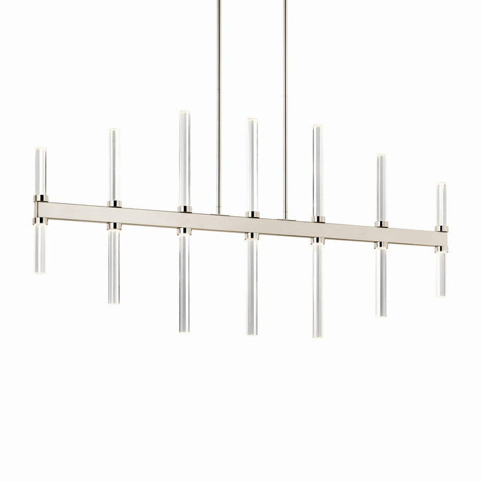 Kichler 52670PN LED Linear Chandelier, Polished Nickel