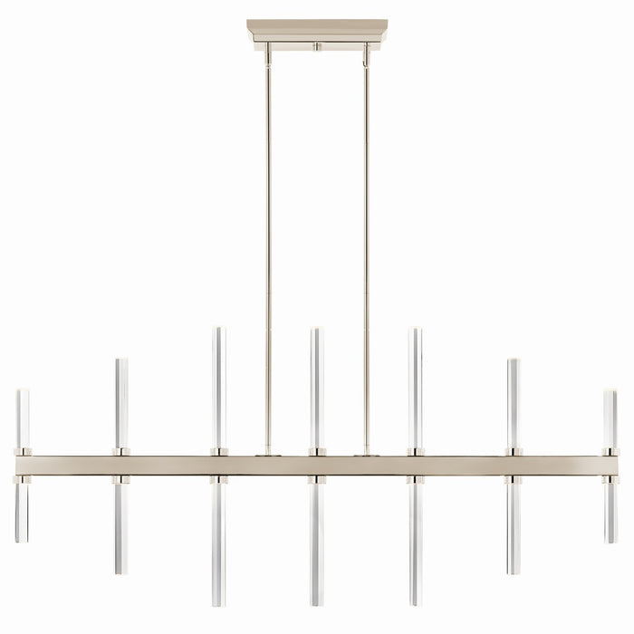 Kichler 52670PN LED Linear Chandelier, Polished Nickel
