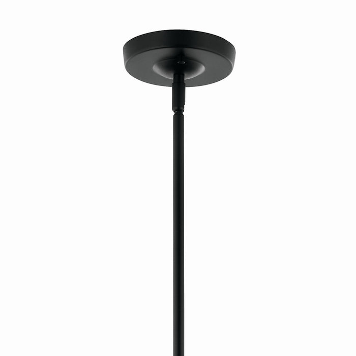 Kichler 52673BK Six Light Chandelier, Black
