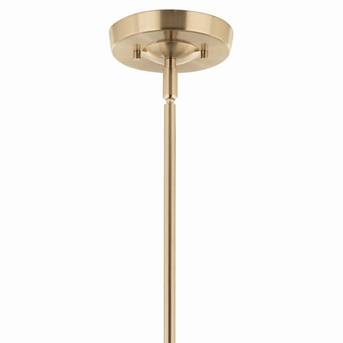 Kichler 52673CPZ Six Light Chandelier, Champagne Bronze