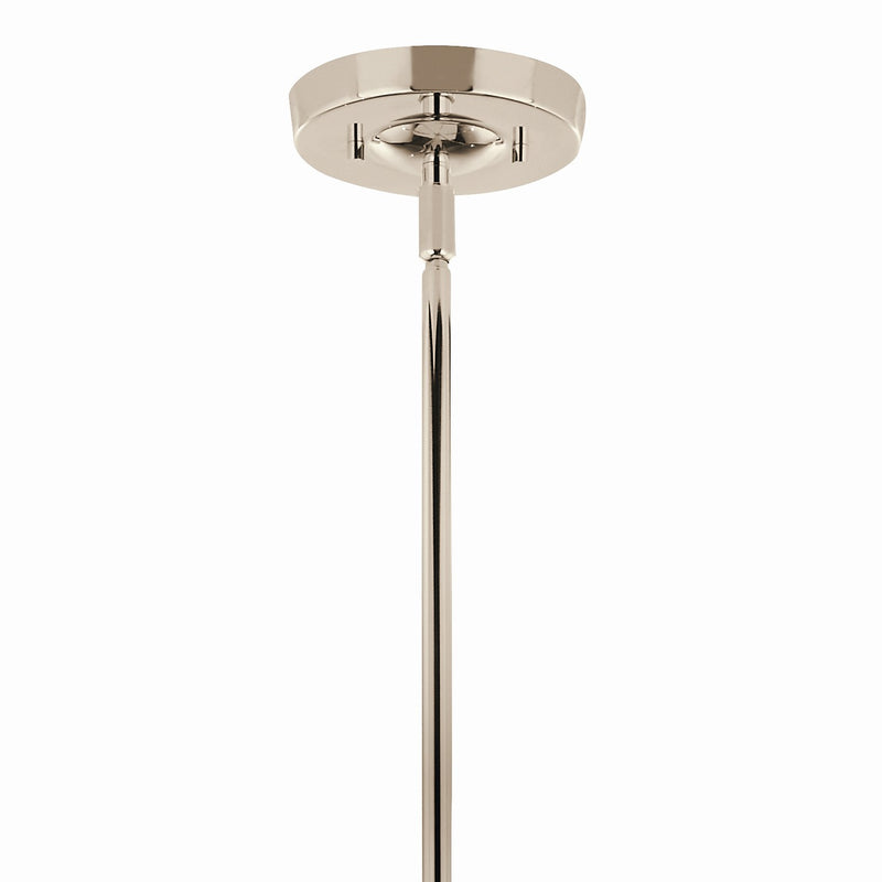Kichler 52673PN Six Light Chandelier, Polished Nickel