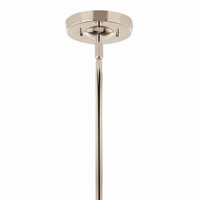 Kichler 52673PN Six Light Chandelier, Polished Nickel