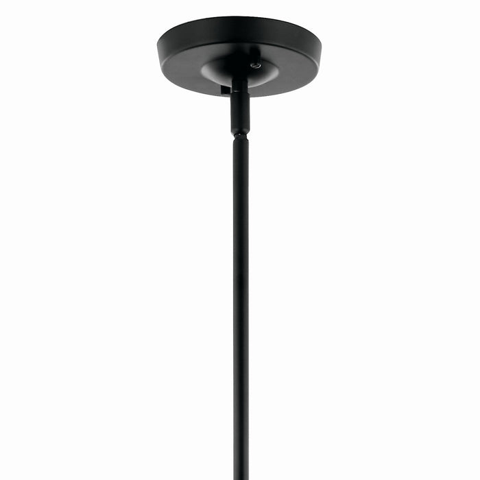 Kichler 52674BK Six Light Chandelier, Black