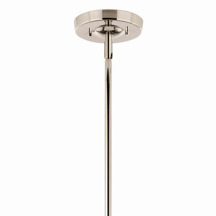 Kichler 52674PN Six Light Chandelier, Polished Nickel