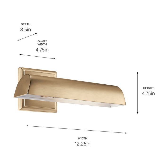 Kichler 52684CPZ LED Picture Light, Champagne Bronze