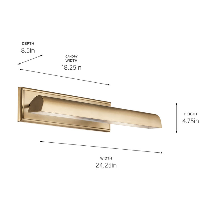 Kichler 52686CPZ LED Picture Light, Champagne Bronze
