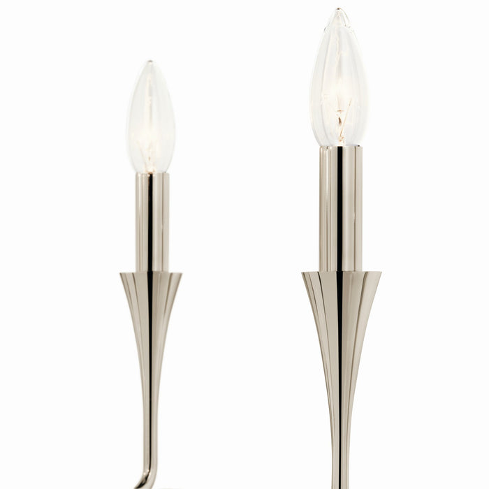 Kichler 52689PN Five Light Chandelier, Polished Nickel