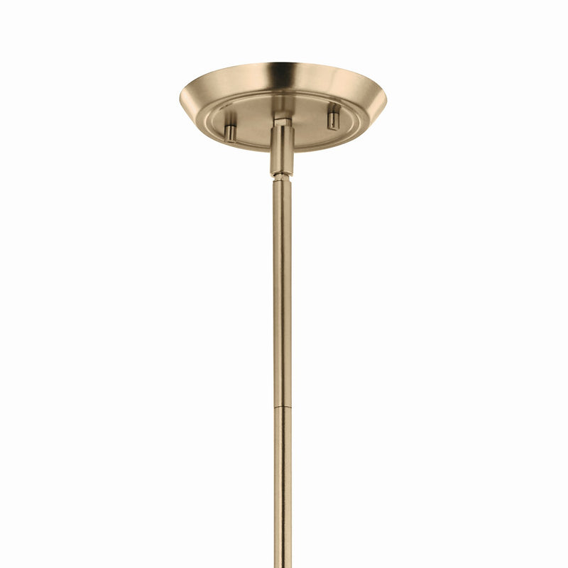 Kichler 52690CPZ Six Light Chandelier, Champagne Bronze