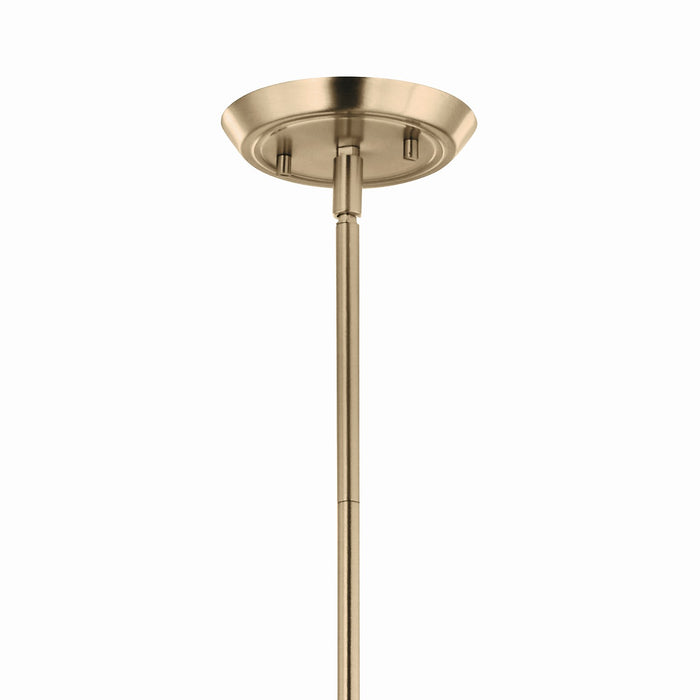 Kichler 52690CPZ Six Light Chandelier, Champagne Bronze