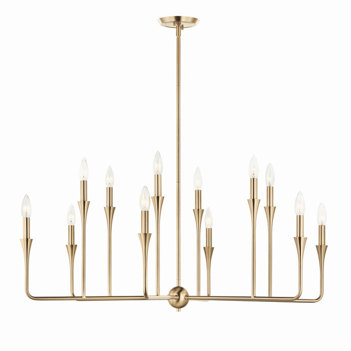 Kichler 52692CPZ 12 Light Chandelier, Champagne Bronze