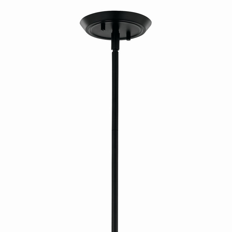 Kichler 52693BK Eight Light Linear Chandelier, Black
