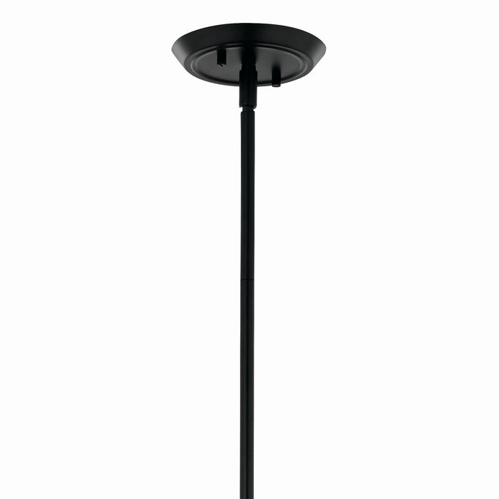 Kichler 52693BK Eight Light Linear Chandelier, Black