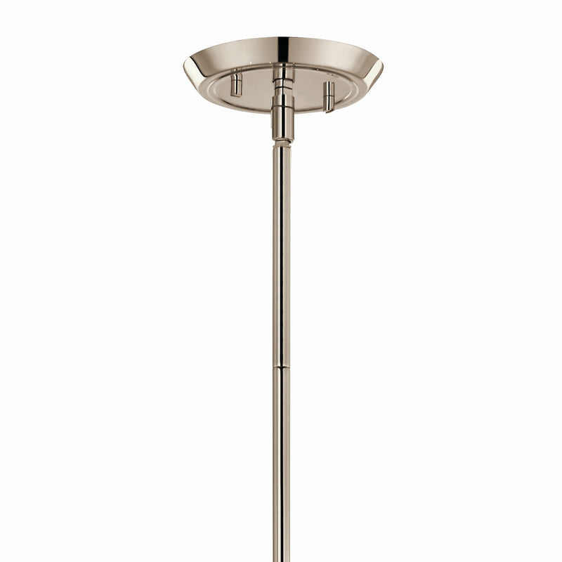 Kichler 52693PN Eight Light Linear Chandelier, Polished Nickel