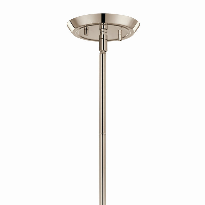Kichler 52693PN Eight Light Linear Chandelier, Polished Nickel