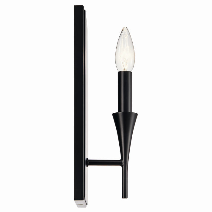 Kichler 52694BK One Light Wall Sconce, Black