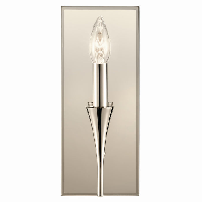 Kichler 52694PN One Light Wall Sconce, Polished Nickel