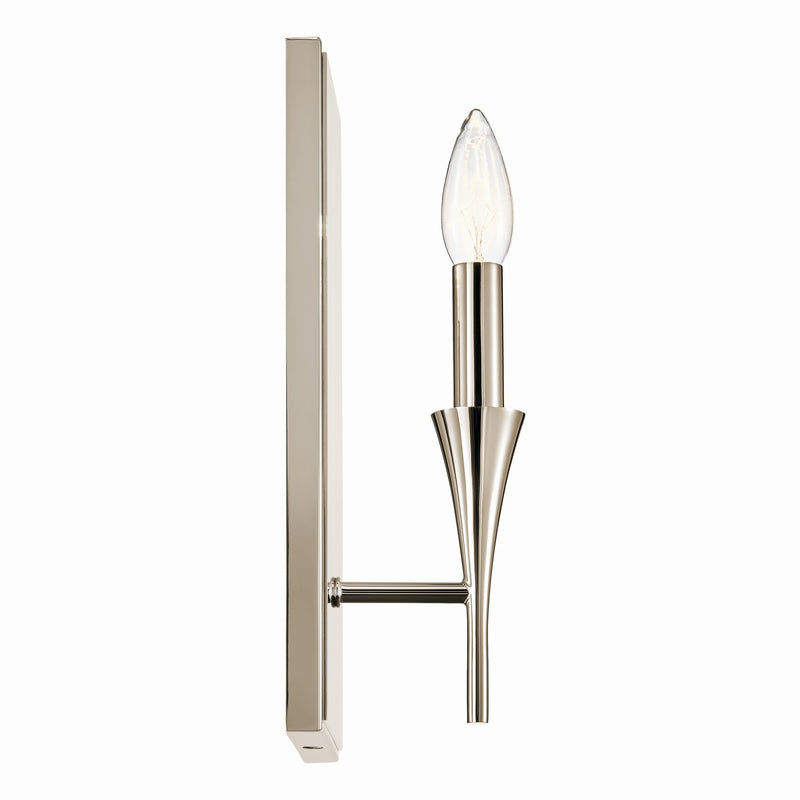 Kichler 52694PN One Light Wall Sconce, Polished Nickel