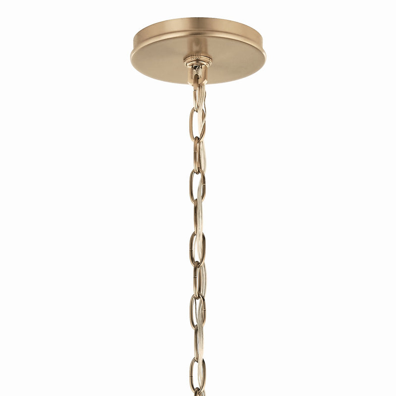 Kichler 52695CPZ Six Light Chandelier, Champagne Bronze