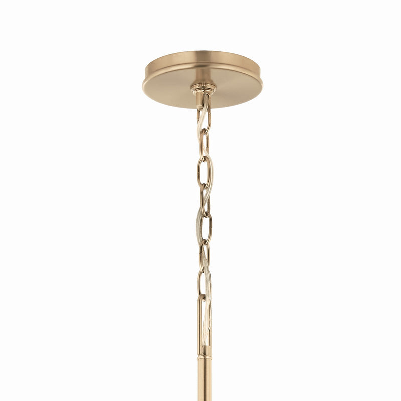 Kichler 52696CPZ Six Light Chandelier, Champagne Bronze