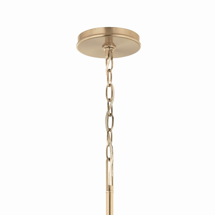Kichler 52696CPZ Six Light Chandelier, Champagne Bronze