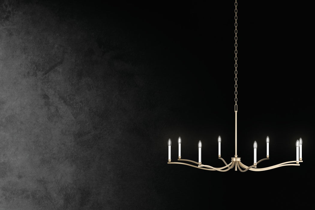 Kichler 52696CPZ Six Light Chandelier, Champagne Bronze