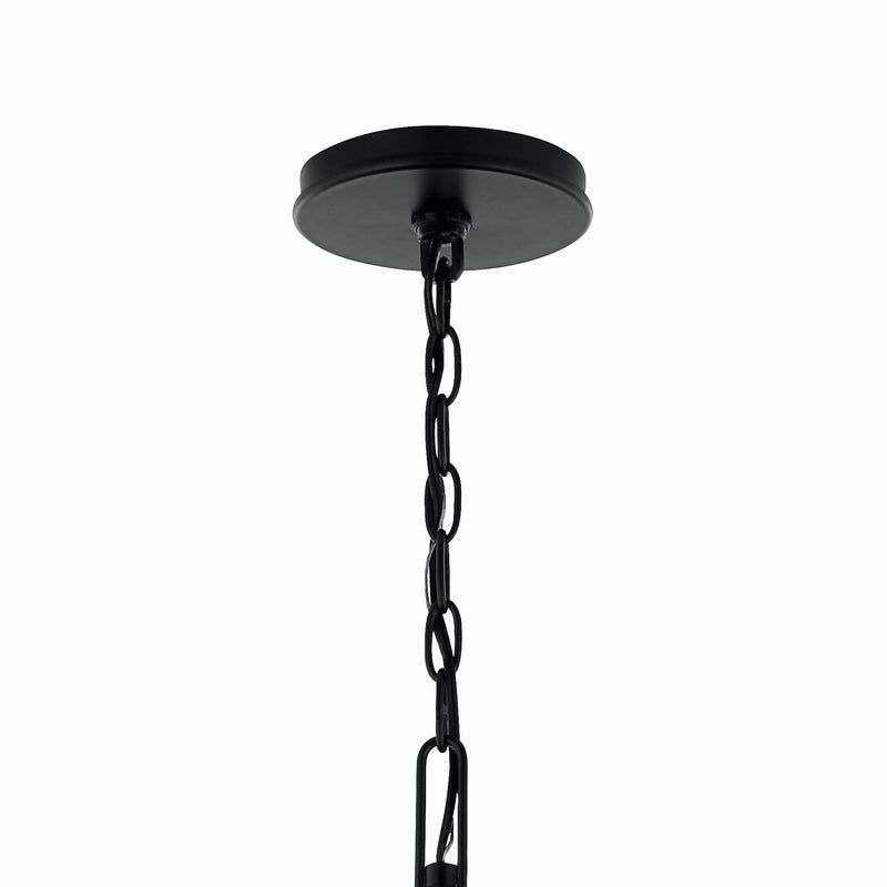 Kichler 52697BK Eight Light Chandelier, Black