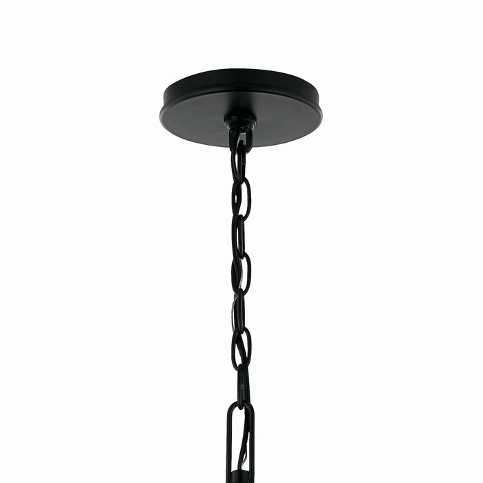 Kichler 52697BK Eight Light Chandelier, Black