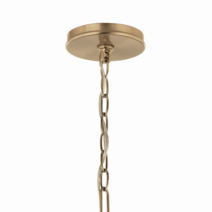 Kichler 52697CPZ Eight Light Chandelier, Champagne Bronze