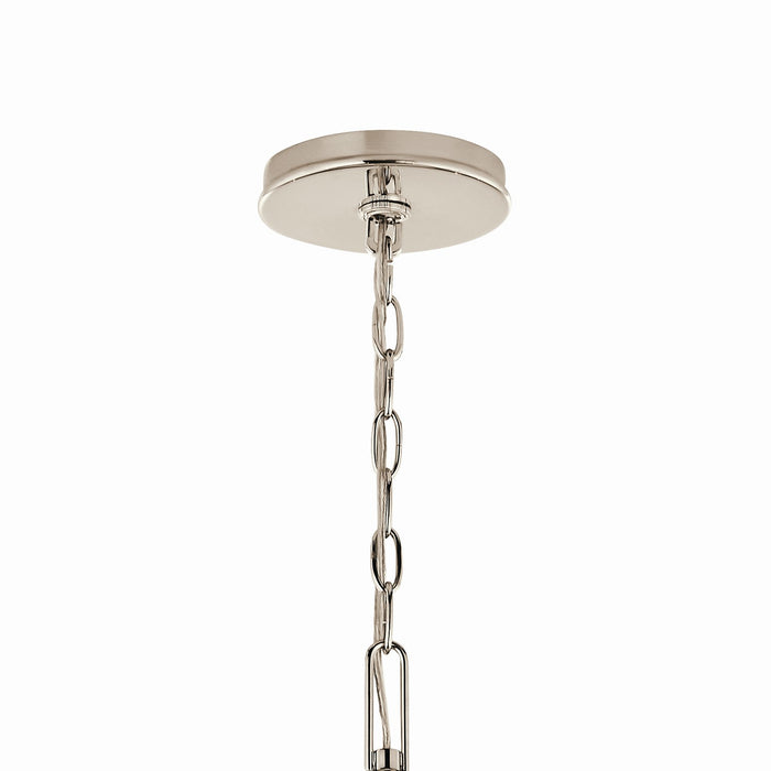 Kichler 52697PN Eight Light Chandelier, Polished Nickel