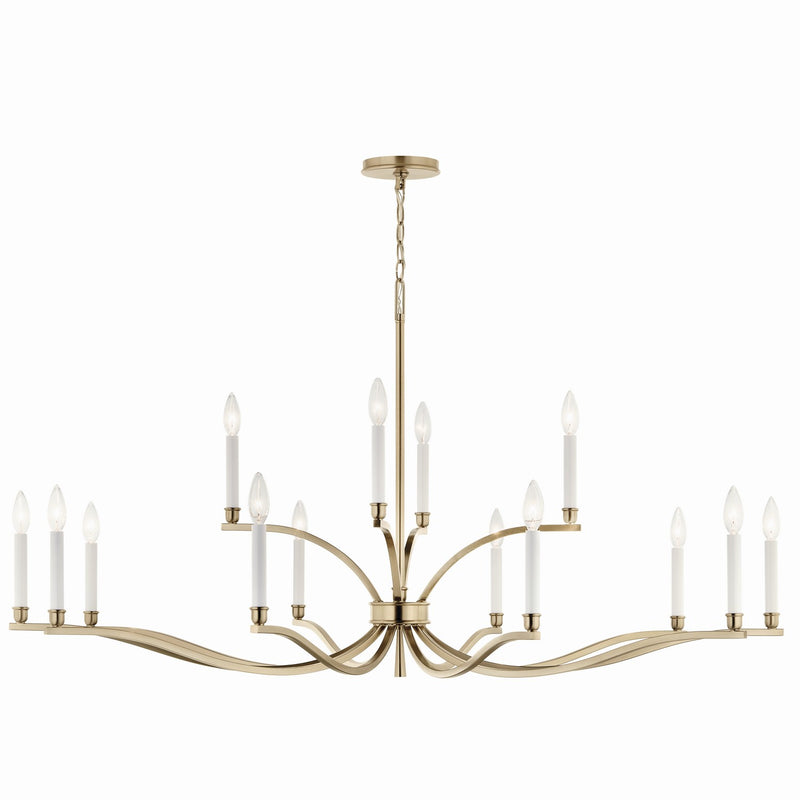 Kichler 52698CPZ 14 Light Chandelier, Champagne Bronze