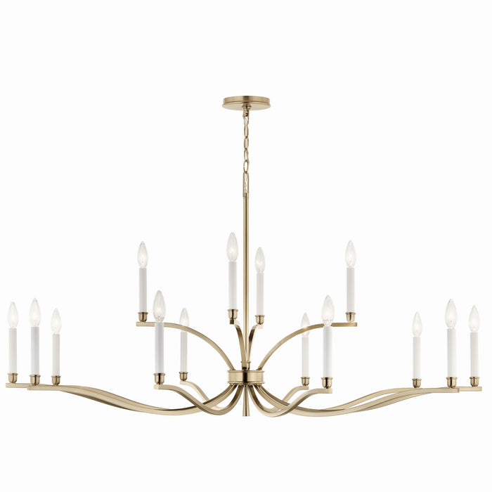 Kichler 52698CPZ 14 Light Chandelier, Champagne Bronze