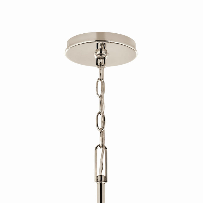 Kichler 52699PN Eight Light Foyer Chandelier, Polished Nickel