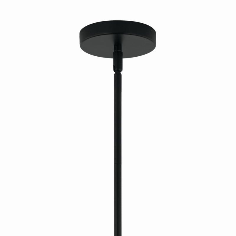 Kichler 52700BK Three Light Chandelier/Semi Flush, Black