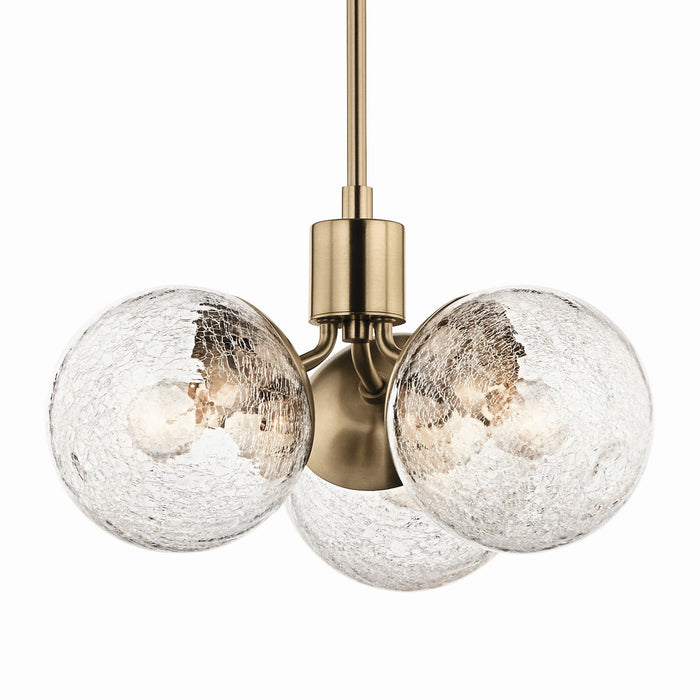 Kichler 52700CPZ Three Light Chandelier/Semi Flush, Champagne Bronze