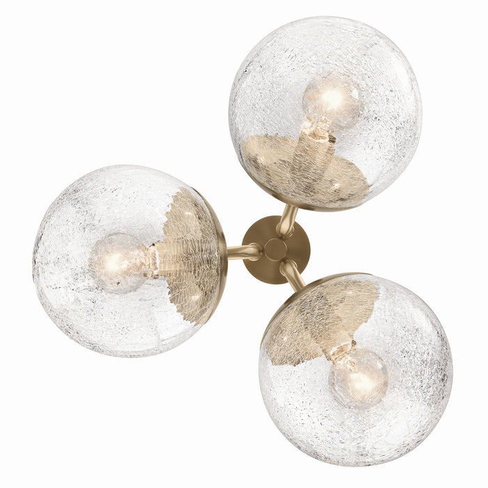 Kichler 52700CPZ Three Light Chandelier/Semi Flush, Champagne Bronze