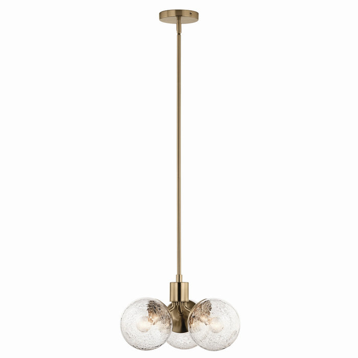 Kichler 52700CPZ Three Light Chandelier/Semi Flush, Champagne Bronze