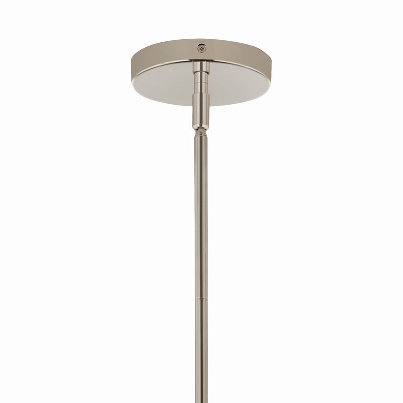 Kichler 52700PNCLR Three Light Chandelier/Semi Flush, Polished Nickel