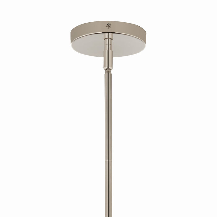 Kichler 52700PNCLR Three Light Chandelier/Semi Flush, Polished Nickel