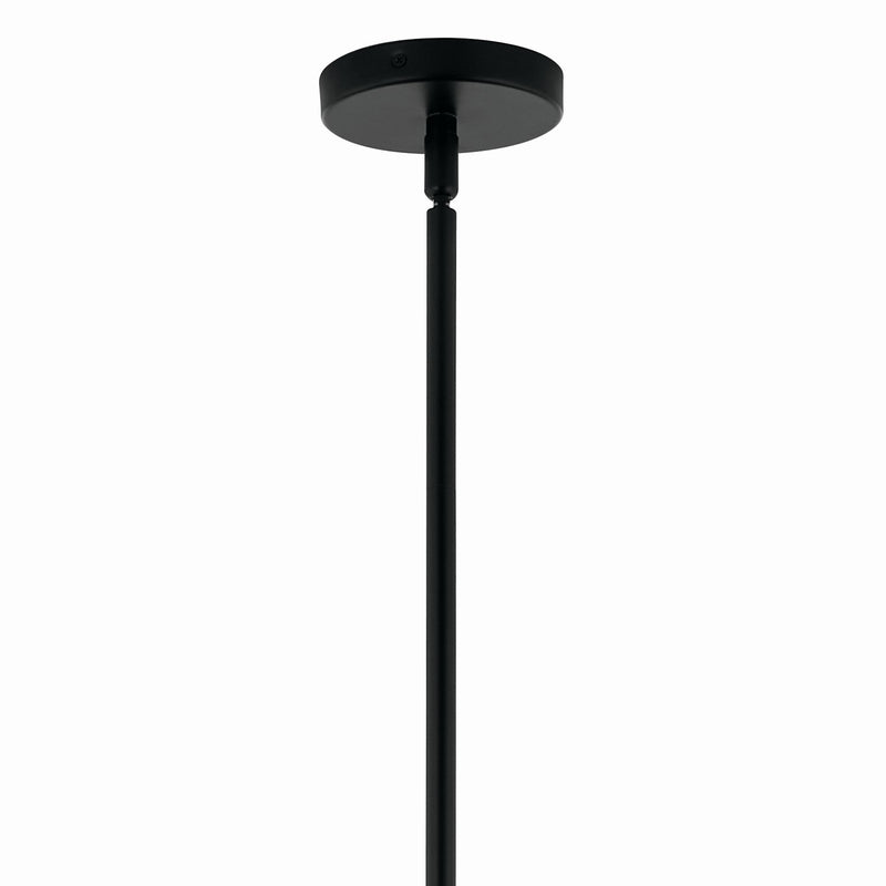 Kichler 52701BK 12 Light Chandelier Convertible, Black